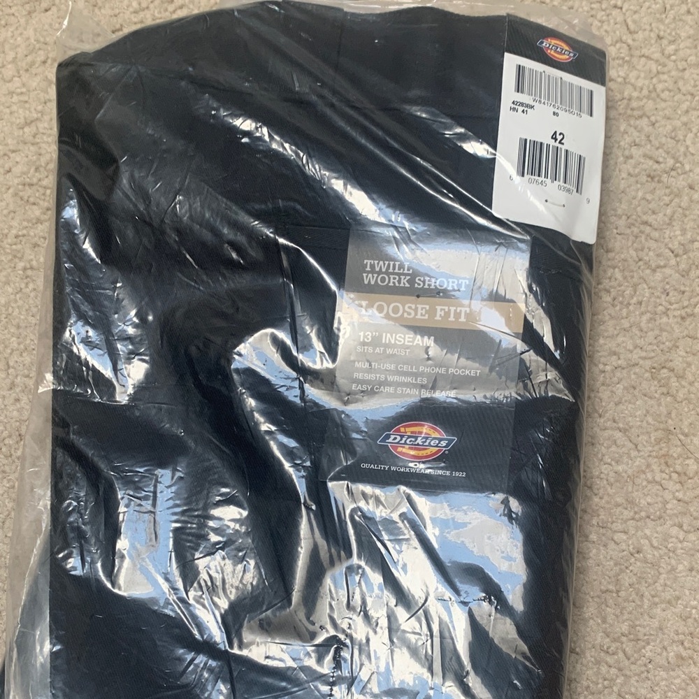 NWT Dickies Loose Fit Twill Work Shorts In Black